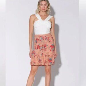 NWT Walter Baker Ilaria Floral Botanical Eyelet Skirt
